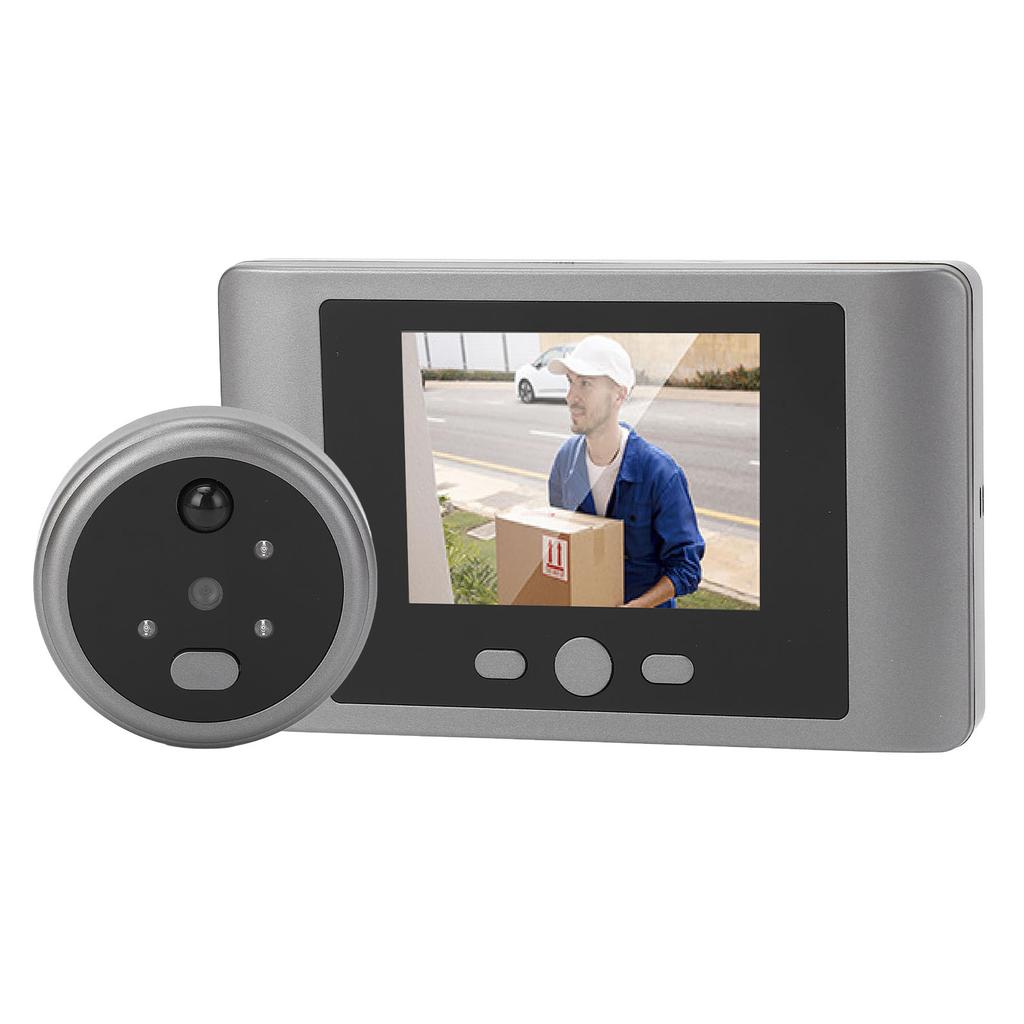 Peephole Camera 2.8in Color Display PIR Motion Detection Human Sensing Rechargeable Digital Door Cam