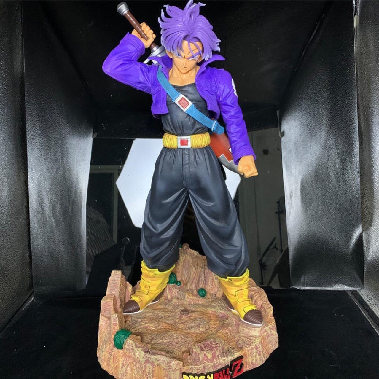 Super Saiyan, Future Warrior, Super Large, Trunks, Double Head Sculpture, Ornament, Model, Boxed Figure