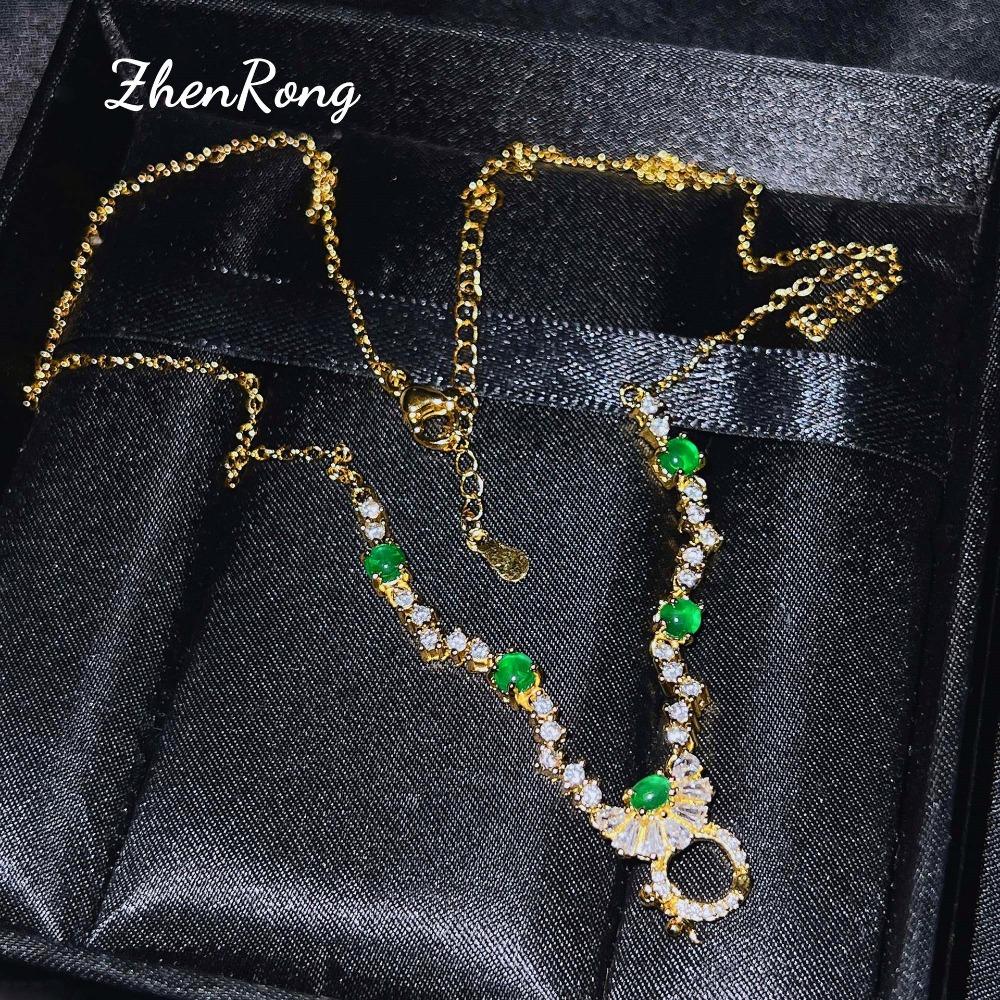 Multi Wear Gourd Clasp Universal Necklace for Women Jade Gemstone Tourmaline Pendant Jewelry