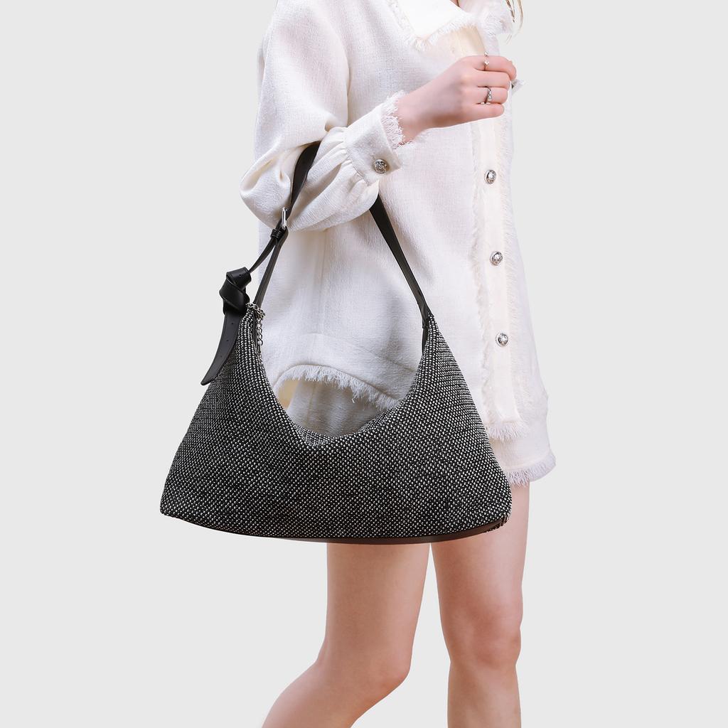Vintage Woven Handbag for Women, 2025 Summer New Model, Niche High-End Fashionable Shoulder and Crossbody Bag