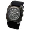 Salvatore Marra Men's Chronograph Business Analog Quartz Watch, Black with Cross, BKBK