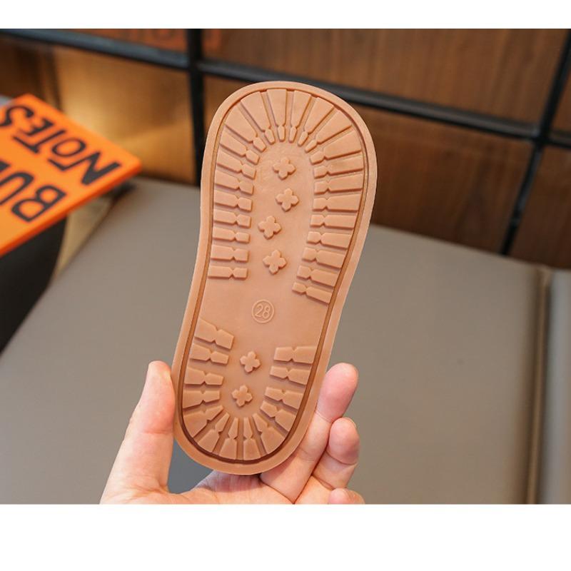 Children's Boots Winter New Velvet Women's Treasure Boots Cotton Boots Fashion Leather Boots Children's Boots Girls' Short Boots