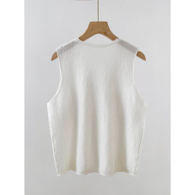 Plus Size Women's Ice Silk Thread Button Camisole