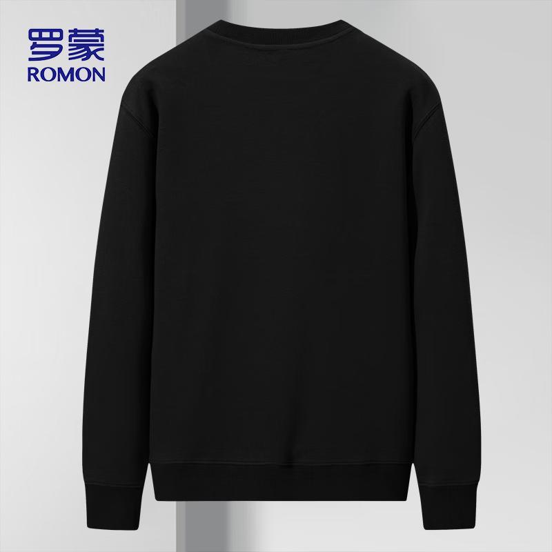 ROMON Men's Round Neck Long Sleeve Sweatshirt