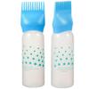 Sky-blue Hair Color Applicator Bottle with Comb Scale Design for Easy Hair Dyeing at Home 2 pcs