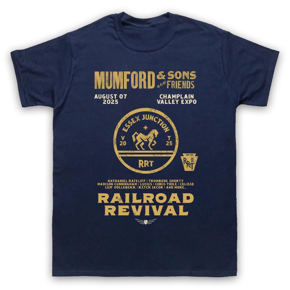Mumford & Sons and Friends Railroad Revival Tour 2025 T Shirt All Size HH528 Unisex T-Shirt XXXL