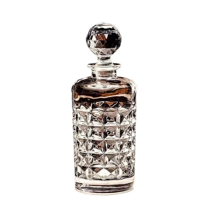 Shangqi Crystal Glass Decanter and Whiskey/Beer Glasses Set