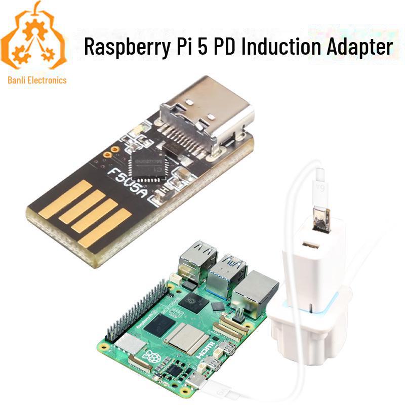

Міні-адаптер Raspberry Pi 5: Усуває попередження USB AC 5V/5A PD