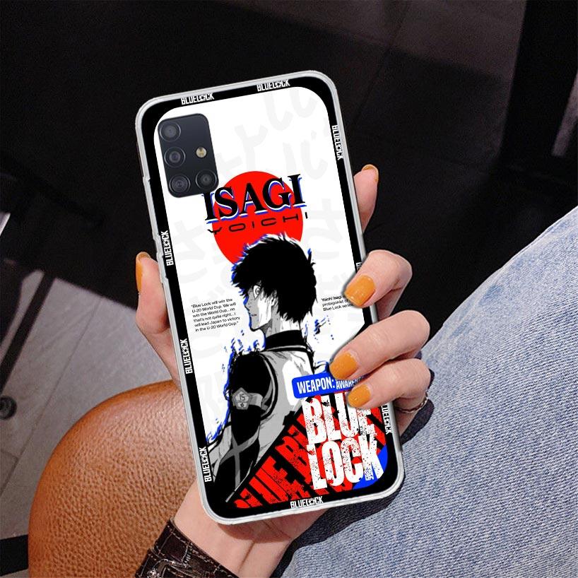 

Blue Lock Anime Phone Case For Samsung Galaxy A52 A32 A22 A12 A51 A31 A50S A30S A20S A10S Note 20 Ultra 10 Plus S10 A72 A71 Gala Samsung Note 10 Plus