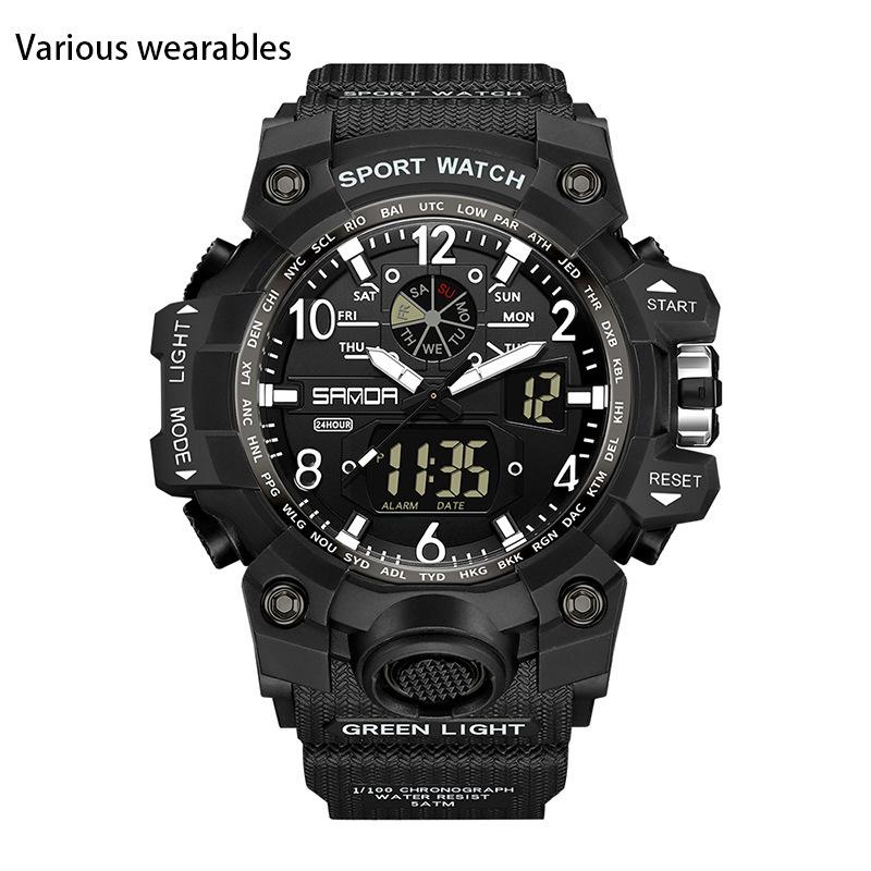 Electronic Watch New Youth Sports Trend Korean Version Electronic Watch Men's Creative Personality Watch
