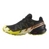 SALOMON Speedcross 6 Gtx Round Toe Lace-Up Shock Absorbing Non-Slip Wear-Resistant Waterproof Low-Top Running Shoes Men Sneakers Black Yellow 474654