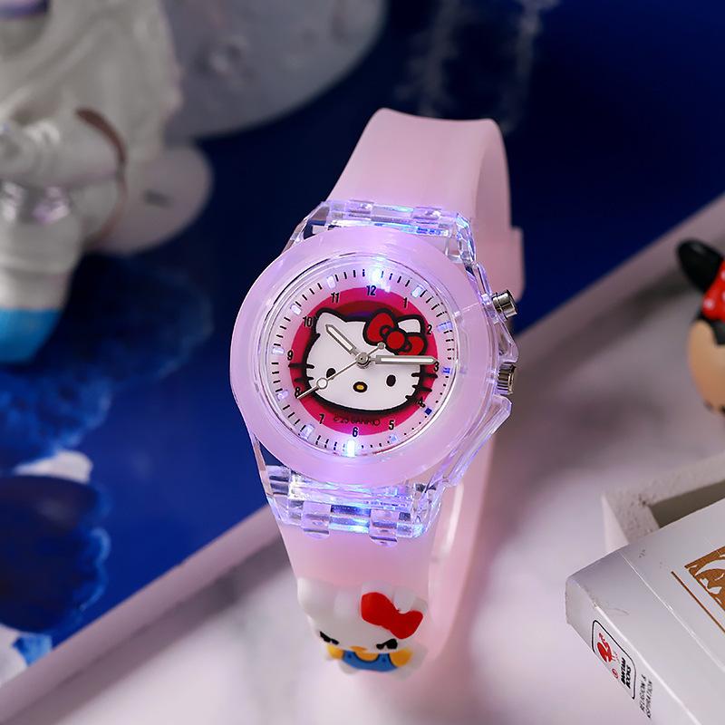 Marvel Cartoon Glow-in-the-Dark Silicone Quartz Watch for Kids and Students