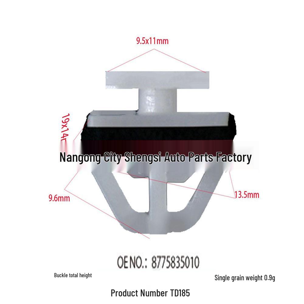 

Elantra Cerato Car Door Panel Fixing Buckle - OE: 75315S9A004 10000 units