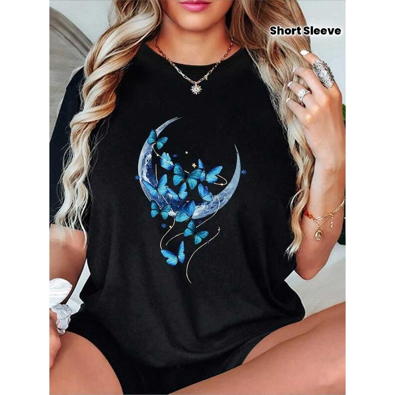 

T-Shirt - Lightweight Spring Summer Fall Casual Attire Top for Valentine s Day, Mother s Day Gift, Year-Round Basic Tee for All Light Beige 4XL чорний