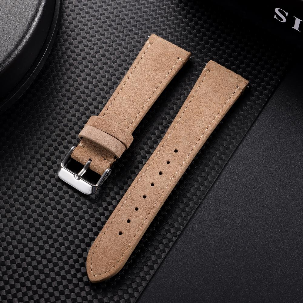 Wristband 20mm 22mm Soft Suede Watch Strap Gray Brown Watch Band Quick Release Calfskin Bracelet for Omega Women&Men Accessories