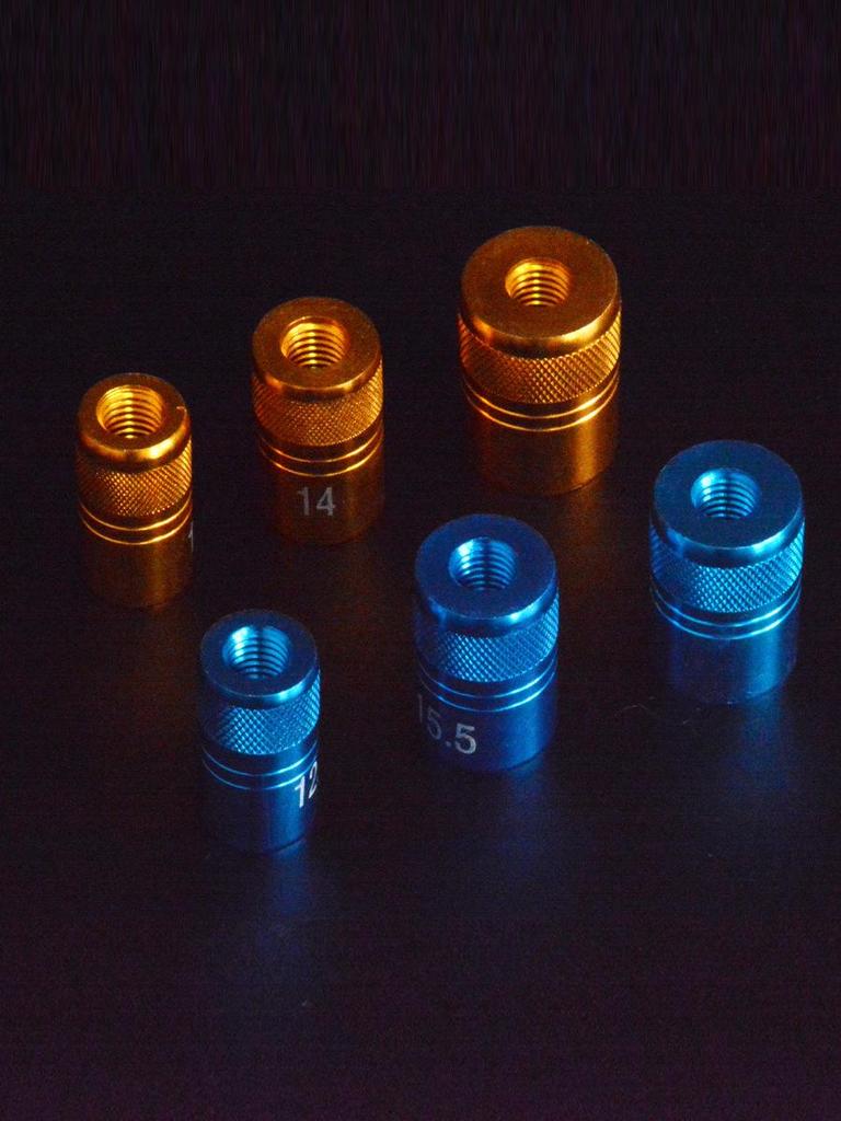 Adaptador Conector Universal para Red de Pesca, Mango de 8 mm con Reductor de Cabeza de 9-23 mm Rojo