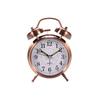 4 Inch Metal Twin Bell Alarm Clocks Loud Volume Alarm for Students Wake Up Clock with On Off Timer Home Bedroom Desktop Clock