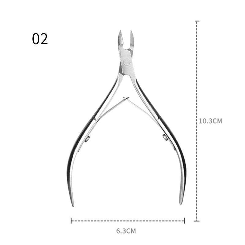 3Pcs/Set Professional Stainless Steel Nail Cutter Scissor Nippers Muti Function Cuticle Pusher Remover Nail Care Manicure Kits