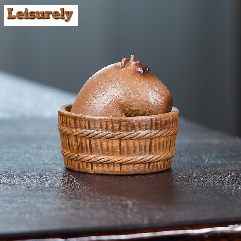 Yixing Zisha Kapi Bala Teetier Kreativer Blumentopf Landschaftsgestaltung Teefigur Spielzeug Teestatue Ornamente Zubehör Dekoration