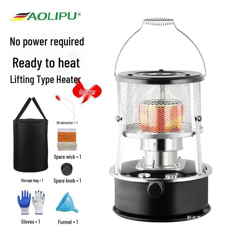 Windproof Outdoor Kerosene Heater & Liftable Multi-Functional Cooking Stove