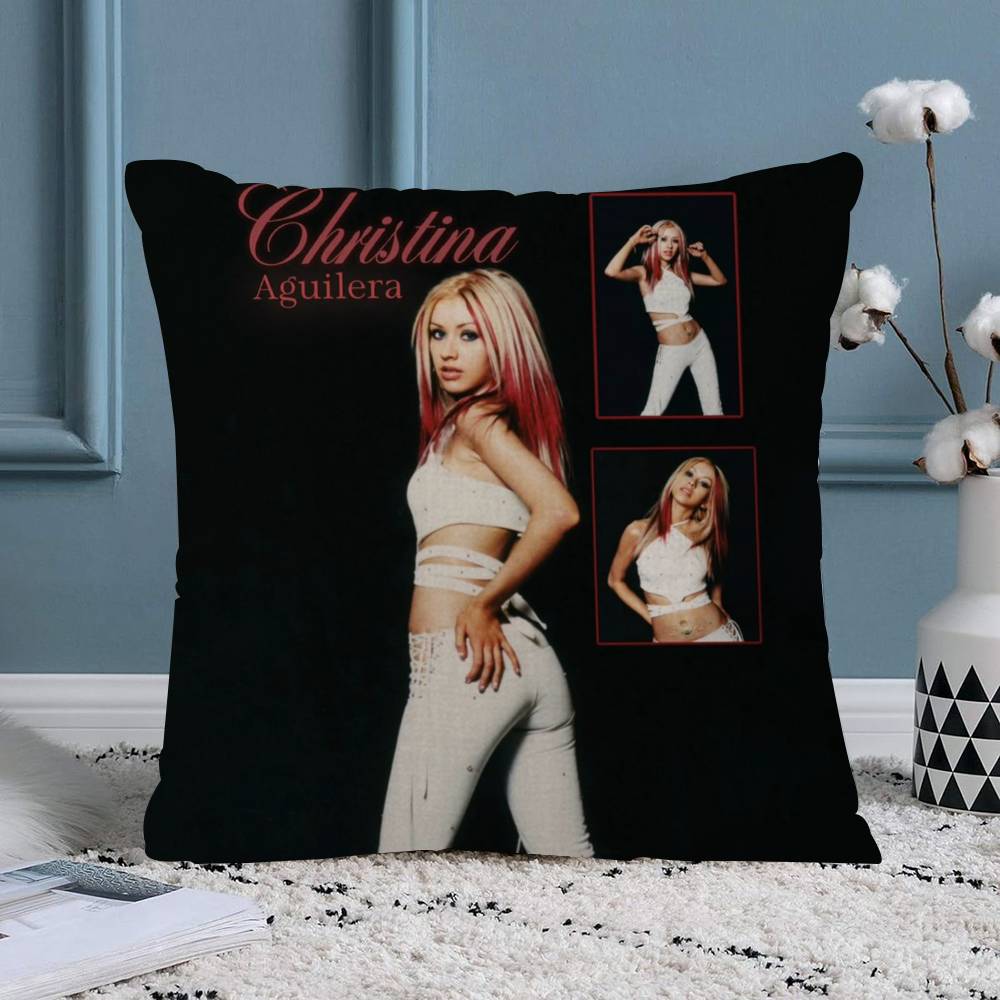 

Christina Aguilera Singer Cushion Cover x Polyester Sofa Cushions Decorative Throw Pillows Home Decoration Pillowcover 30x30 cm