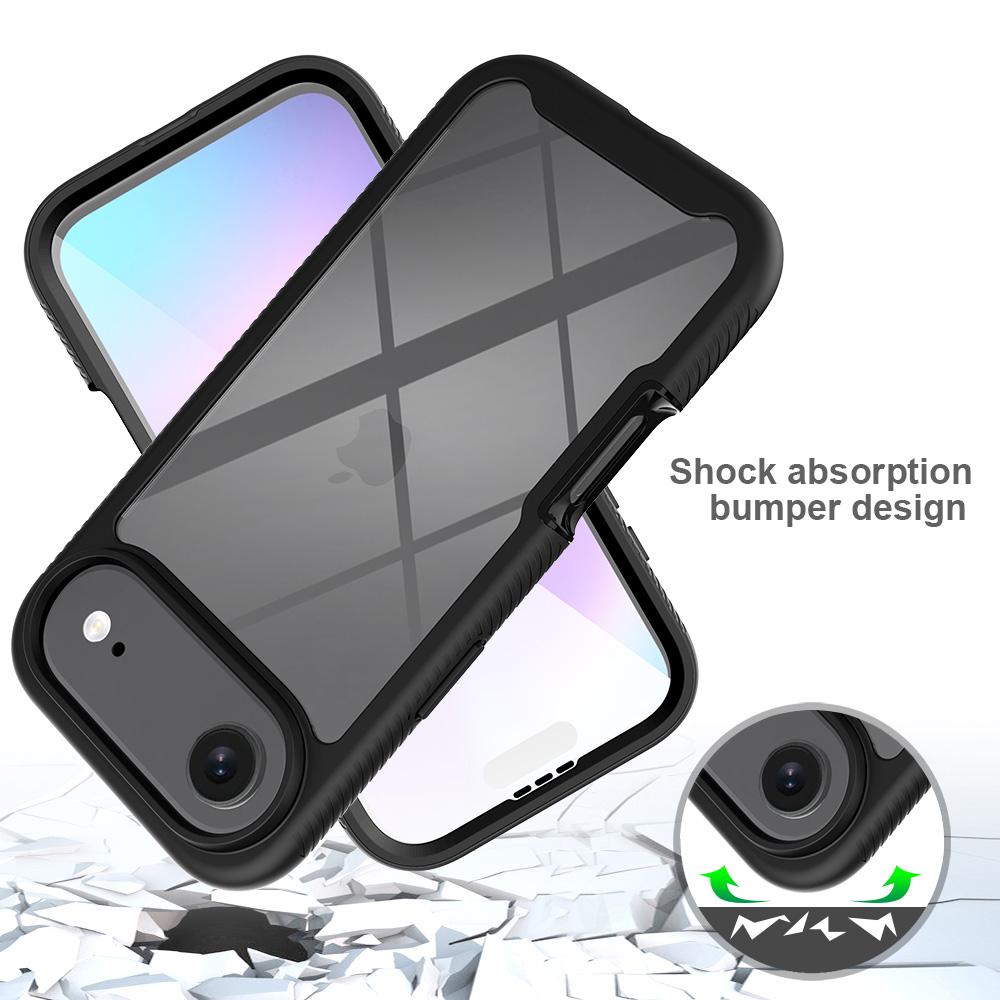 Clear Case for iPhone 17 Air PC+TPU Phone Back Cover with PET Screen Film