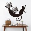 Black Moon Cat Wall Stickers Stars Home Bedroom Decor Peel and Stick Wall Art Removable Vinyl Decals for Room Beautification