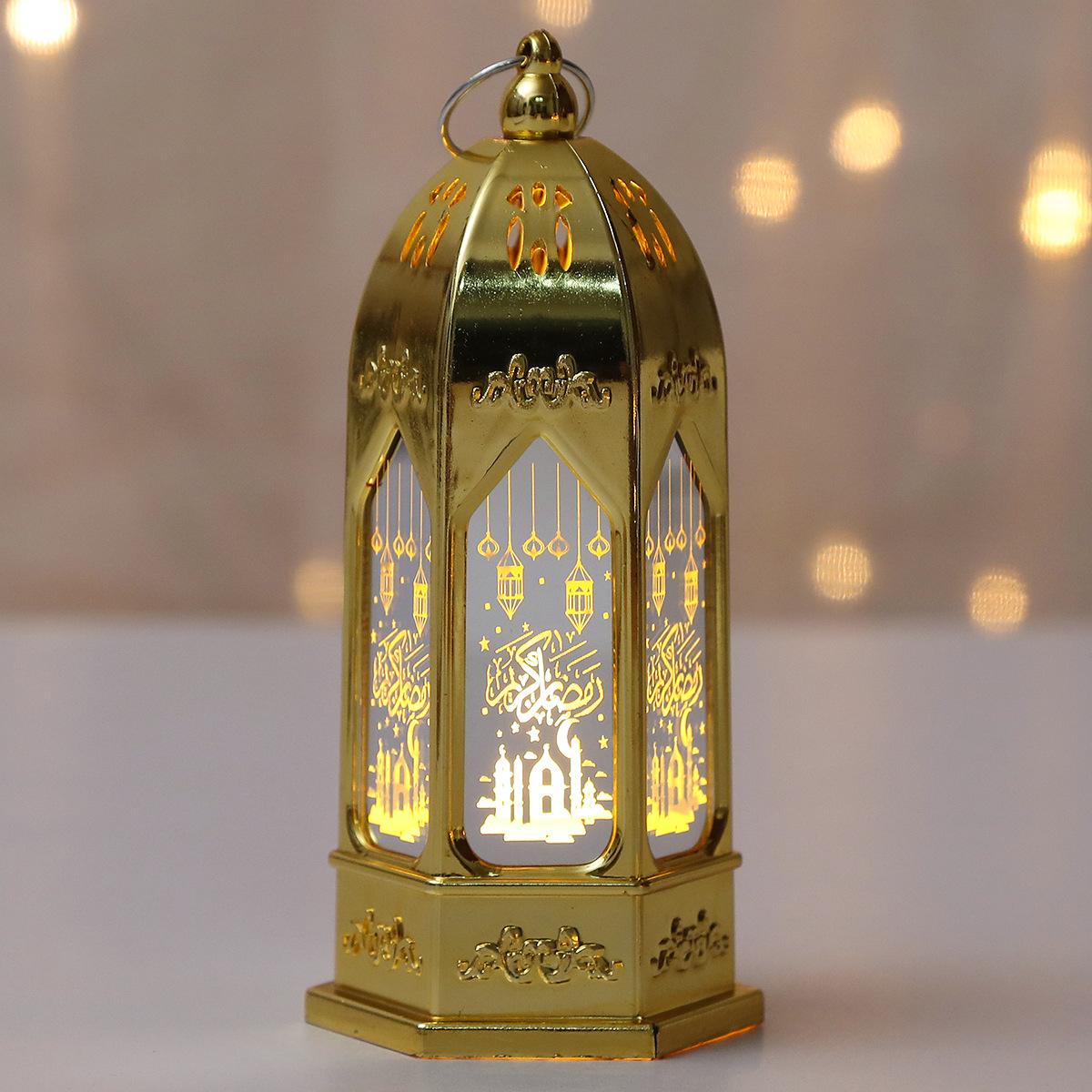 

Ramadan LED Lantern Star Moon Castle Meteor Mini Retro Oil Lights Eid Mubarak Gifts For Home Party Raya Decorations Night Lamp
