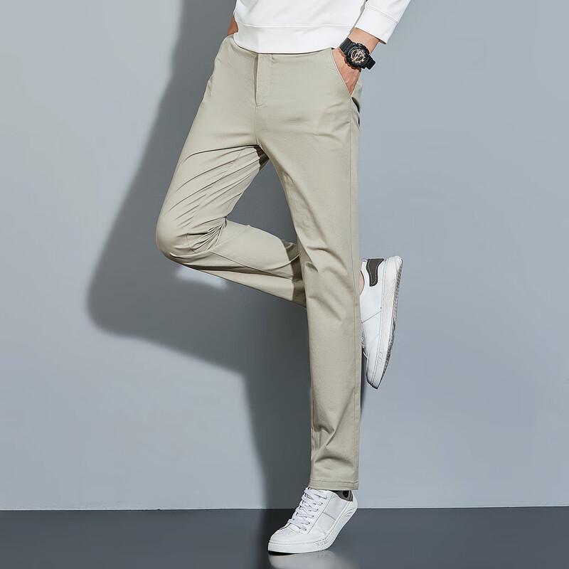 ROMON Men's Loose Straight Casual Pants LM608
