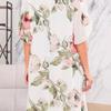 Abito Stampato Chiffon Moda Donna Ampio Girocollo Outfit Estivo