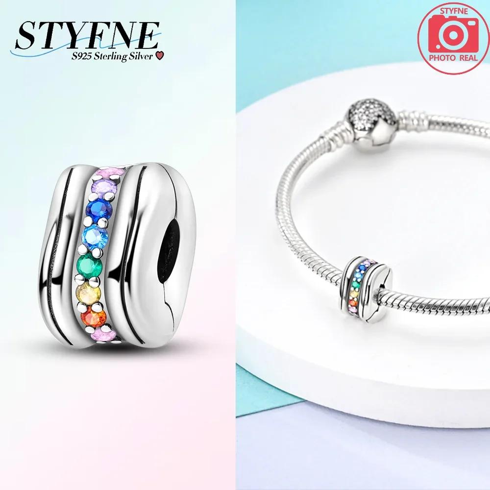 S925 Silver Colored Zircon Cross Heart Love Forever Charms Beads Fit Bracelet Women Diy Fine Gift Jewelry Accessory