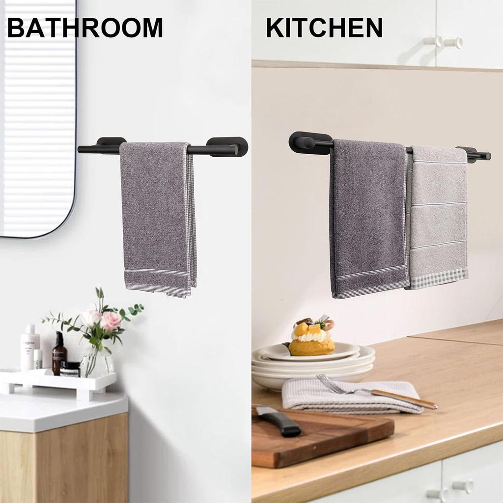 Towel Bar Adjustable 40cm To 60cm Bathroom Towel Rack SUS304 Stainless Steel Bath Towel Rack Wall Mounted Towel Holder