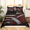 Football Bedding Set For Teen Boys Sport Duvet Cover Set Football Theme Bedding Set Double Queen King Size Polyester Qulit Cover