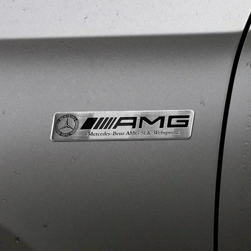 Insignias Metálicas 3D Pegatinas de Estilo para Coche Calcomanía Accesorios Para Mercedes Benz W204 W205 W212 W213 W221 W177 W246 GLA GLC CLA Clase A S