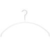 MAWA Economic 40 Hangers, Set of 20, White, Slim, Space-Saving, Non-Slip Coating, Round Hangers, Ideal for Knitwear, Shirts, and Blouses, 360 Rotatin
