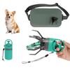 Portable Dog Poop Scooper with Holder Claw Clip Pooper Bag Dispenser Dog Walker Waste Picker for Small Medium Large Dogs
