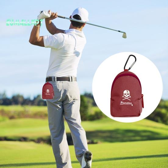 Taška na přenášení minigolfových míčků – přenosná brašna do pasu s háčkem, držák na tričko, multifunkční úložný prostor pro 2 golfové míčky a příslušenství