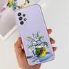 For Samsung Galaxy A32 SM-A325F Cute Flower Cat Pattern Phone Case For Samsung A32 4G Soft Silicone TPU Back Cover