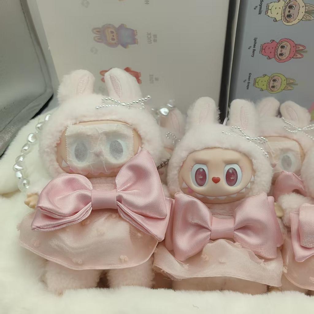 Auto-Lüftungsschlitz-Ornament LABUBU Sommer Mokoko Frühlingsblume Süßling Vinylpuppe Rucksackanhänger Dekoration Puppe Frühling Wilde Puppe Autoanhänger Sammlerstück