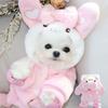 Dog Clothes, Rabbit Transformation Clothing, Traction Pet Four-legged Clothing, Teddy Bichon, Pomeranian, Small Dog Autumn and Winter Clothing