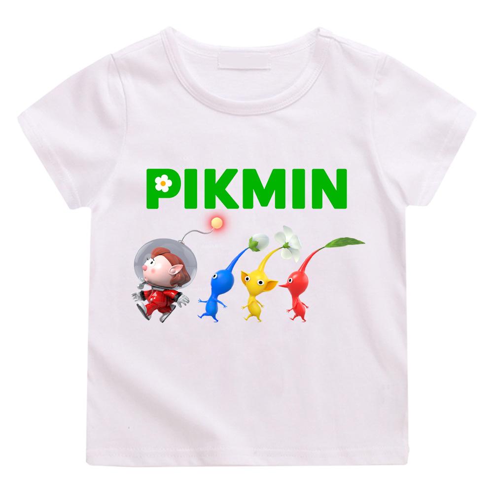 Pikmin and Olimar Captain T-Shirt, Short Sleeve, Spring and Summer, Boys and Girls Clothing, Fun Loose Top