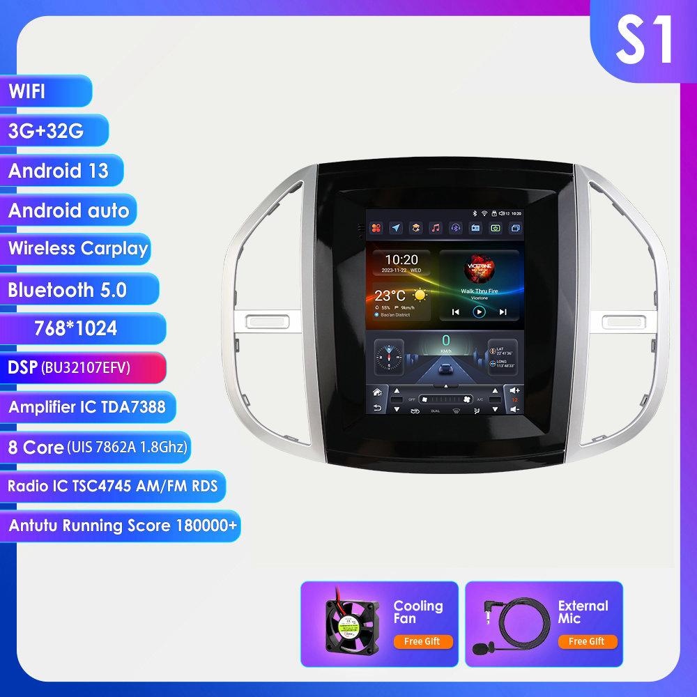 

Hizpo 9.7 Intelligent Screen 2din Android Car Radio Multimedia Video Player for Benz Vito 2014 - 2020 GPS Carplay Auto Stereo 4G RDS S1 8Core 3G 32G