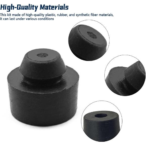 4Pcs Tailgate Stop Cushion Fit for Tacoma 2005-2021 Tundra 2000-2021 Replace 90541-11015