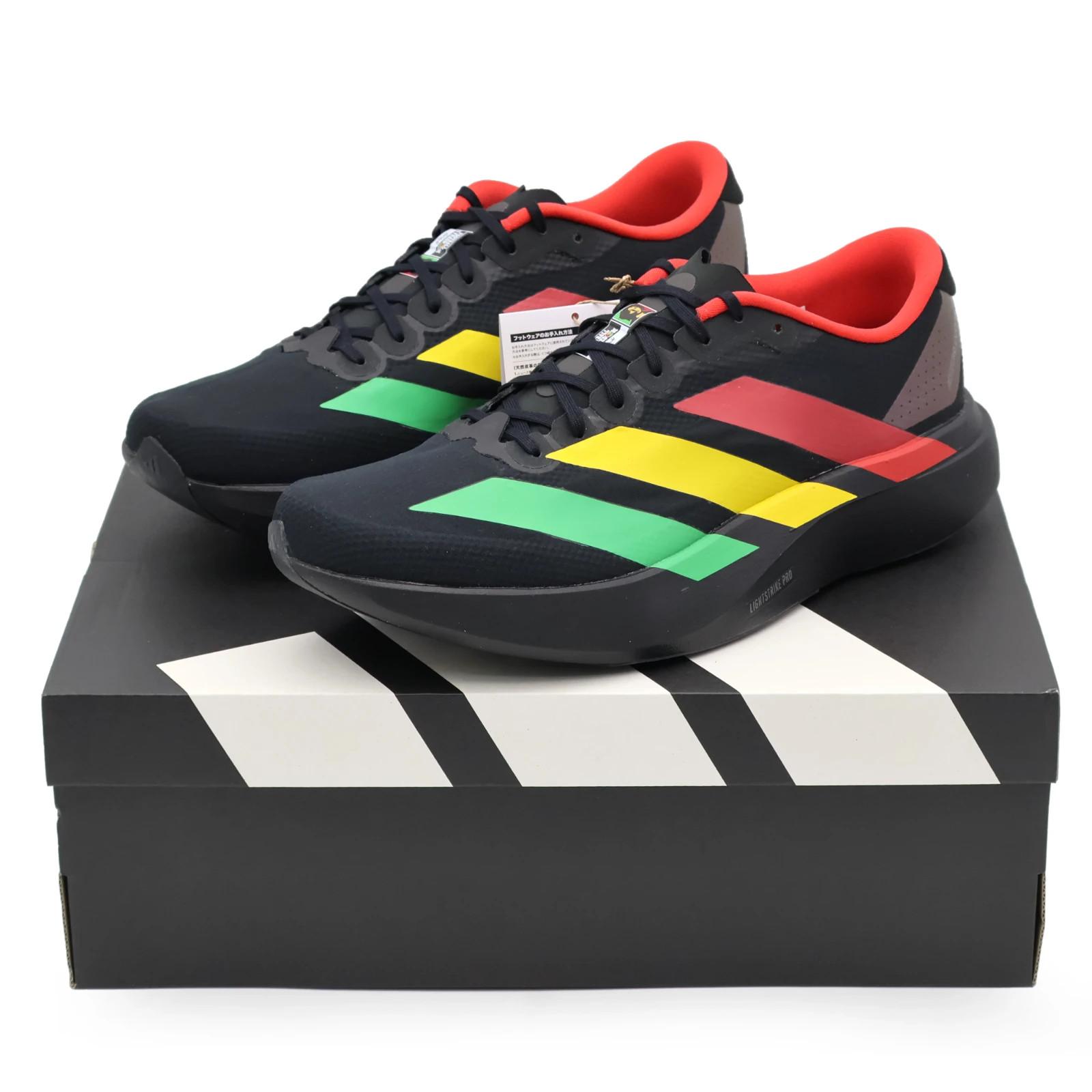 KJ6160 Bob Marley adidas Adizero Evo SL Core Black Vivid Green Bold (Men s) 10