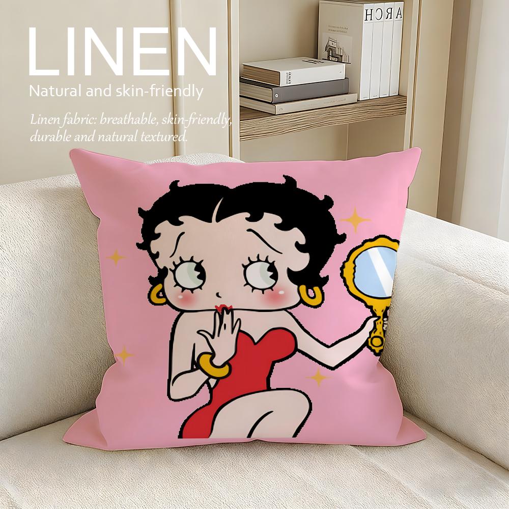 Classic Betty Boop Cushion Cover Pillowcase Set Pcs x x Breathable Washable Sofa Cushion Cover