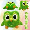 20cm Lovely Green Duo Plushie of Duo The Owl Cartoon Anime Plush Toy Soft Stuffed Animal Plushie Dolls Children Birthday Gift