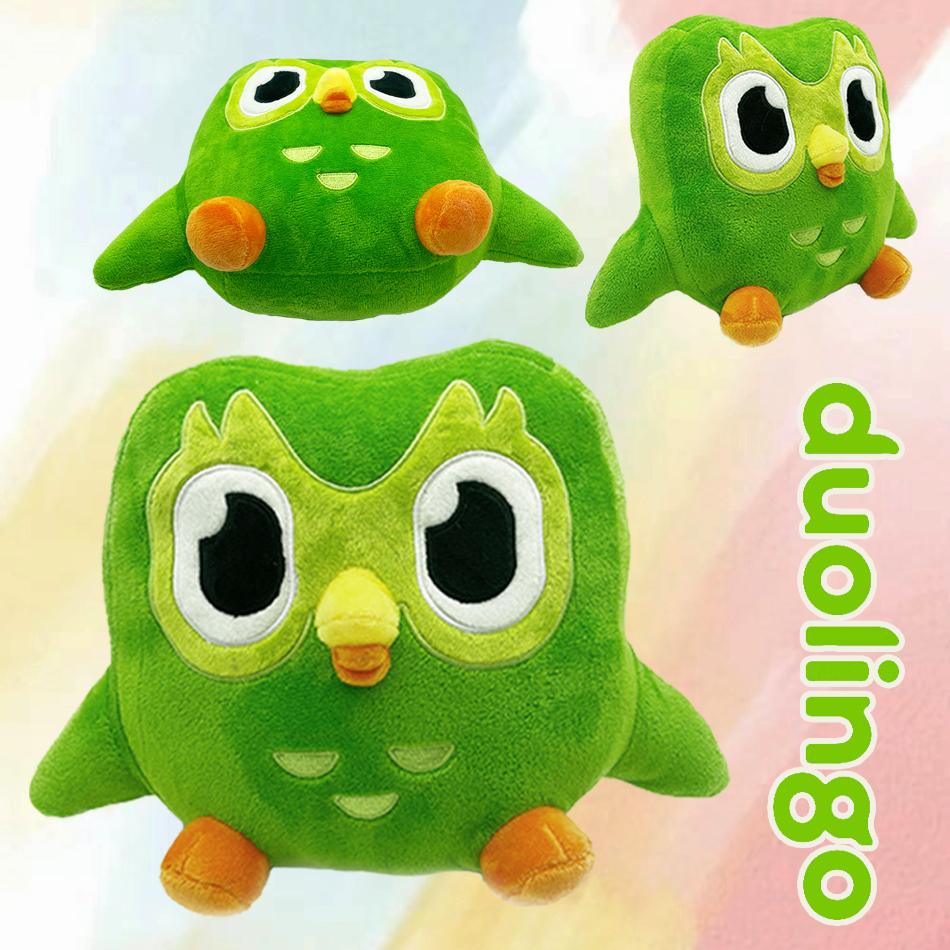 20cm Lovely Green Duo Plushie of Duo The Owl Cartoon Anime Plush Toy Soft Stuffed Animal Plushie Dolls Children Birthday Gift