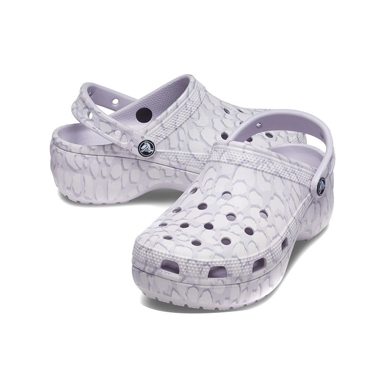 Crocs Classic Platform 4 Casual Clogs Women Footwear Purple 207579-5PS