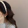 Woolen Big Wavy Hair Band, Stylish and Anti-slip with Teeth, Face Washing Headband Hair Accessory with A High Crown Shape