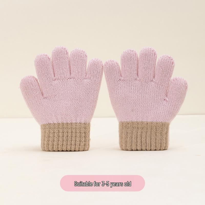 Winter Warmth: Cute Knitted Wool Gloves for Baby Boys & Girls
